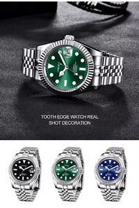 Drioshipping Trung Quốc Nhà Máy Ngày Chỉ 39Mm Sapphire Glass Luminous Diver Tự Động Nh35A Người Đàn Ông Sang Trọng Đồng Hồ Cơ Khí - Product Image 6