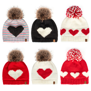 Vente en gros de chapeaux en tricot épais et élégants avec <span class=keywords><strong>pompon</strong></span> pour hommes et femmes - Product Image 1