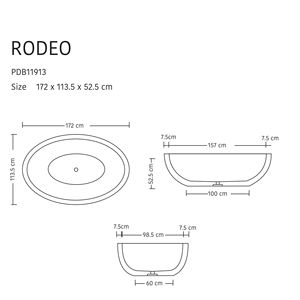 Bañera de piedra ovalada de terrazo bt018, bañera de mármol, superficie sólida, bañera moderna, baño de piedra - Product Image 3