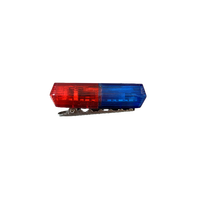 Lampe d'avertissement d'épaule en PVC, matériau PVC, LED rouge et bleue, clignotante, légère, pour sac de voyage, fixation murale
