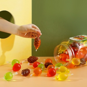 Weiche Gelee-Süßigkeiten TikTok Bestseller Gelatinas Mini Fruchtförmige Gelee-Frucht-Pops in Runden Gläsern - Product Image 4