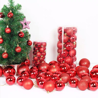 Xmas Decor Home Neujahrs party Geschenk Navidad dekorative hängende Kugeln Holiday Tree Anhänger Kunststoff Weihnachts kugel Ornamente
