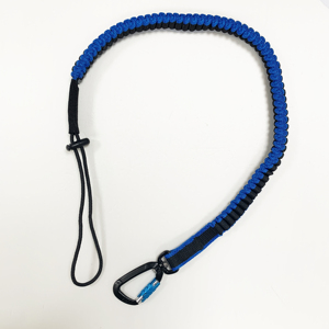 C-PIN Elastic Safety Lanyard Anti-Fall Ajustável Segurança Cordão Com ferramenta Mosquetão Cordão - Product Image 4