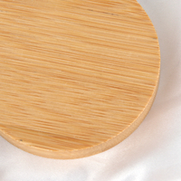 Logo laser personnalisé Beauté de voyage Maquillage compact pour filles Miroir de poche rond en bois pour femmes Mini petit miroir de poche