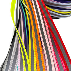 Sangle réfléchissante en polyester haute visibilité/sangle en nylon réfléchissante fluorescente 1 cm ruban réfléchissant - Product Image 3