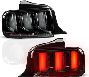 Luces traseras de alta resistencia aptas para Ford Mustang 2005 2006 2007 2008 2009, luces de pista compatibles con personalización para coche americano