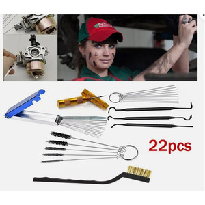 Outils de nettoyage pour pistolet à peinture, ensemble de 32 brosses métalliques pour l'entretien et la réparation des buses d'aérographe - Product Image 3