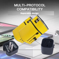 Adaptateur de voyage universel dans le monde entier avec adaptateurs de prise multiple pour voyage mondial et chargeur de voyage universel Usb personnalisé Usb 5V