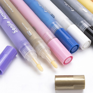 Factory Wholesale EN71 3 Certified Art Permanent Painting Set Marker for Metal Glass Graffiti Plastic <b>Acrylic</b> Paint on Fabric - Product Image 1