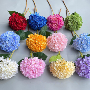 Flores artificiales <span class=keywords><strong>de</strong></span> boda, Hortensia grande con tallo largo, venta al por mayor, YOPIN-141 - Product Image 1
