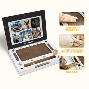 Hot Bán Máy Tính Xách Tay Máy Tính Mèo Gãi Bảng Mô Phỏng Trò Chơi Giao Diện Điều Khiển Sáng Tạo Máy Tính Xách Tay Mèo Đồ Chơi Chịu Mài Mòn - Product Image 5