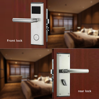Cerradura Electrónica Inteligente con Codificador de Tarjetas RFID para Puertas de Aluminio, Entrada sin Llave de Acero Inoxidable con Red SDK
