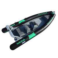 Bateau de course personnalisé avec plancher en aluminium, petit bateau en PVC, console centrale, jet ski Zodiac avec logo personnalisé