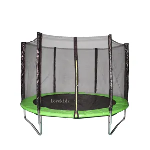 Sports TUV GS CE Round Outdoor 6 FT 8 FT 10 FT 12 FT 13 FT 14 FT 15 FT 16 FT Trampoline With Safety Enclosure Net