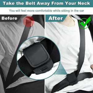 Clip de réglage de ceinture de sécurité en plastique pour voiture, limiteur de ceinture de sécurité, protection anti-frottement du cou pour femmes enceintes, confort optimal - Product Image 3
