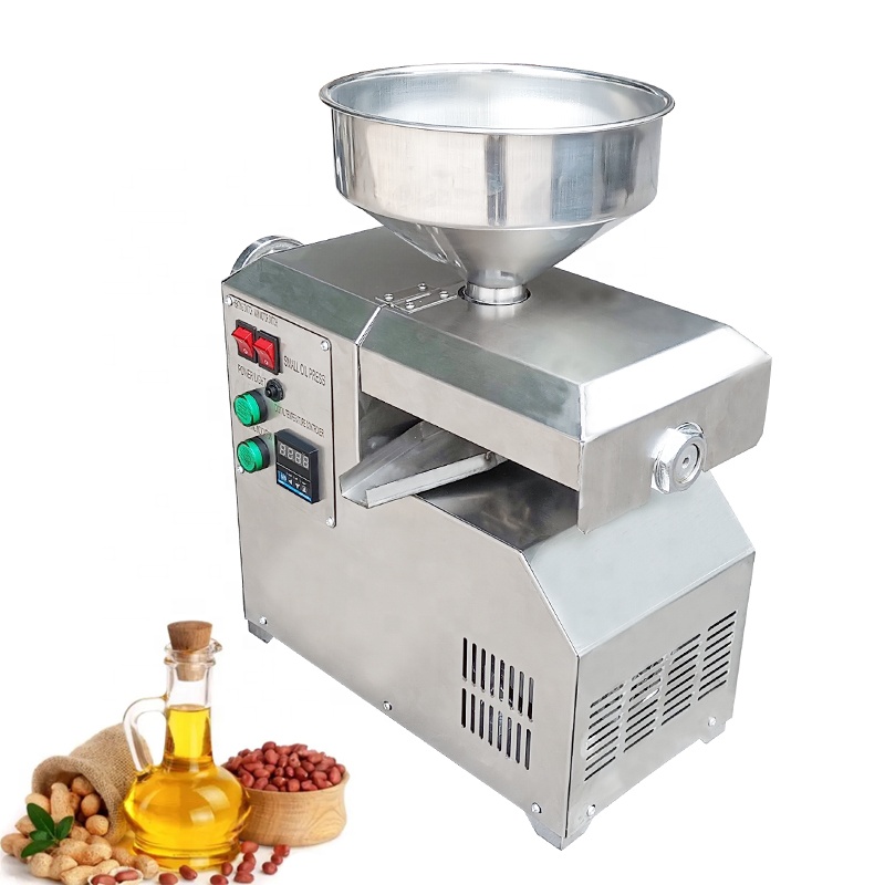 Холодный и горячий пресс из нержавеющей стали, маленький мини-пресс для льняного масла, кокоса, оливкового, арахиса, подсолнечника, семена ЧИА, кунжута, ореха