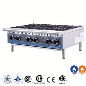 Cocina comercial Cocina Restaurante Cocina Acero inoxidable 6 quemadores Placas calientes - Product Image 5