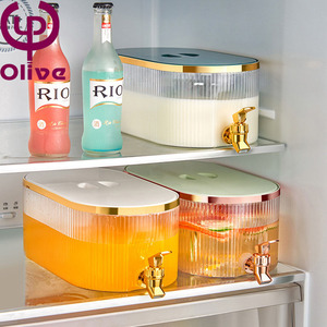 Bouilloire légère de luxe de grande capacité <span class=keywords><strong>avec</strong></span> couvercle de <span class=keywords><strong>robinet</strong></span> en verre transparent pour les fêtes pour le stockage de la canette de thé à fleurs au réfrigérateur - Product Image 4