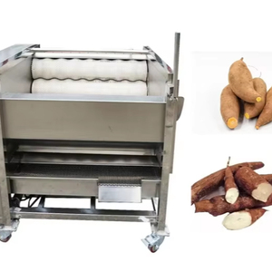 Machine à nettoyer et à peler les légumes à tige (cassave, carotte, pomme de terre) en acier inoxydable 304, personnalisable, 220/380V, facile à utiliser - Product Image 1