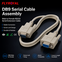 Câble d'extension série RS232 DB9 mâle-femelle 1m avec fixation à vis, câble de données personnalisé OEM, faisceau de câblage série DB9