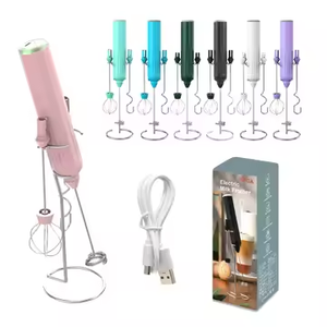 Wholesale USB Rechargeable Milk Frother Battery Powered Automatic Coffee Tools <b>Foam</b> Makers for Milk Chocolate Eggs Coffee OEM - Product Image 1