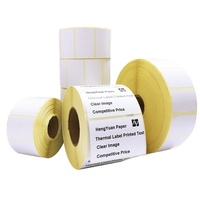 Étiquettes de codes-barres thermique Direct, pièces, blanches, autocollantes, pour imprimante zèbre