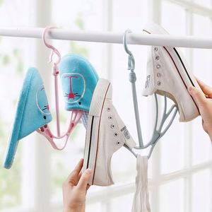Outdoor Windproof <b>Hook</b> Storage Plastic <b>Shoe</b> Dryer Hanger Drying <b>Shoe</b> Rack Creative Double <b>Hook</b> Outdoor Windproof <b>Hook</b> Storage - Product Image 2