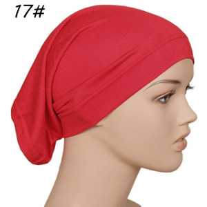 Hijab intérieur en modal doux, foulard musulman de couleur unie pour filles, turban élastique pour femmes - Product Image 5