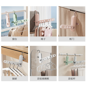 Xinzao Perchero Portátil Plegable de 7 Agujeros Tipo Gancho para Ropa, Organizador Móvil Colgante para Viajes, Negocios y Hoteles - Product Image 4