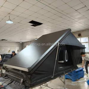 DrunkenXp Automatic Folding Off-Road Aluminium Shell 1.4m Width Camping Car Roof Top Tent