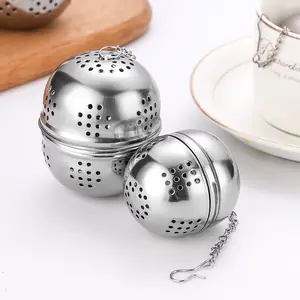 Hot Sale Edelstahl Küchengeräte Runde Tee kugel Infuser Stahl Gold