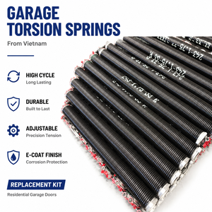 Garage Torsion <b>Springs</b> from Vietnam Residential Adjustable Garage <b>Door</b> <b>Springs</b> Durable High Cycle Replacement Kit - Product Image 1