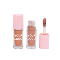 Gloss à lèvres végétalien personnalisé, haute pigmentation, brillant, coloré, non collant, liquide, gloss à lèvres lumineux