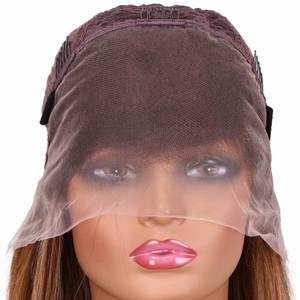 Perruque en cheveux humains bouclés coupés 13*4 avec dentelle transparente sans colle, densité 150% pour femmes, approvisionnement direct usine - Product Image 3