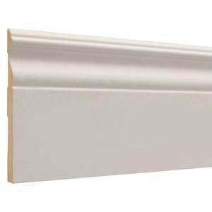 <span class=keywords><strong>Plinthe</strong></span> murale en <span class=keywords><strong>MDF</strong></span> blanc traditionnel américain pour villa, épaisseur 0,5 po x largeur 4,25 po x longueur 96 po - Product Image 1