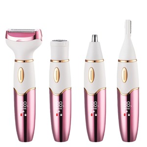 Épilateur électrique 4 en 1 Bikini Sourcils Nez Femme Dame Épilation du visage Épilation du corps Rasoir sans douleur pour femme Épilateur - Product Image 1