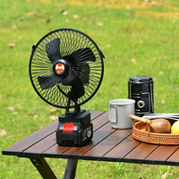 Ventilateur réglable portable de batterie au lithium 21v adapté au ventilateur de camping de dortoir de bureau vent fort sans fil de haute qualité