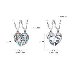 Новинка 2022, подвеска с надписью «Bestie BFF», ожерелье для сестры на 2 дня рождения - Product Image 2