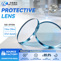 Lente Protectora de Fibra Láser HXLASER 37*1.6mm para Cabezal de Corte Láser raytools Bm115 15kw 20kw D37, Ventanas Protectoras para Lentes Láser