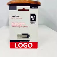 Cadeaux de logo personnalisé Clé USB avec options de stockage de 1 Go à 128 Go Mini clé USB en métal