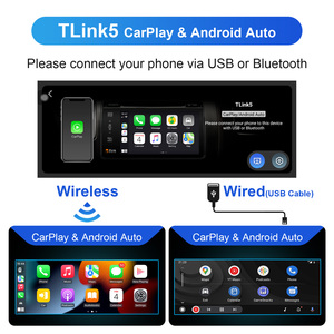 Duy nhất <span class=keywords><strong>Din</strong></span> 7 inch xe stereo không dây Apple Carplay <span class=keywords><strong>Android</strong></span> Auto <span class=keywords><strong>GPS</strong></span> navigation hệ thống đa phương tiện FM SWC USB Màn hình cảm ứng đài phát thanh - Product Image 4