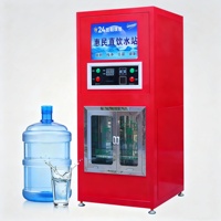 Máquina Expendedora de Agua RO Comercial, Sistema de Recarga de Agua Potable Purificada por Ósmosis Inversa para la Comunidad