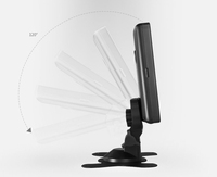Monitor de Coche GAYINTT Compatible con AHD 1080P 720P CVBS, Monitor LCD de 7 Pulgadas para el Tablero, Monitor de Visión Trasera con Entrada AV para Autobús, Camión y Coche