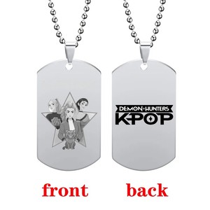 Anime Movie Kpop Demon Hunters Collier Saja Boys Rumi Mira Zoey Pendentif Halloween Mode Homme Femme Cosplay Accessoire Cadeaux - Product Image 6