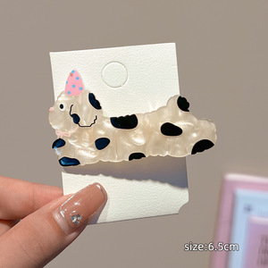 Qianjin Adorable Chiens <span class=keywords><strong>Cheveux</strong></span> Accessoires Pinces À <span class=keywords><strong>Cheveux</strong></span> En Acrylique Faits À La Main pour Les Filles Usage Quotidien PC Matériel - Product Image 5