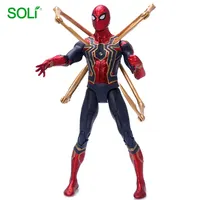 Oem Kustom Pvc Fleksibel Dapat Dipindahkan Infinity War Hero Spider Man Action Figure