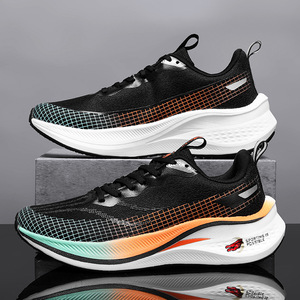 Men's and Women's Shock-Absorbing Running <b>Shoes</b> with <b>Lace</b>-Up Closure Fashionable Mesh Racing Feature for Autumn Season - Product Image 2