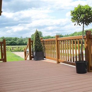 Tấm Phủ Sàn WPC Ngoài Trời Bằng Gỗ HDPE 140*25 Rỗng Trang Trí Sân Vườn Composite & Sàn Nhà - Product Image 5