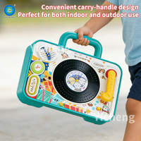 Jouet musical éducatif pour bébé en plastique, console DJ simulée et gramophone pour nourrissons, jouet rythmique éducatif avec effets sonores
