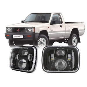 Fari a Led DOT 5x7 pollici per 1983 1996 mitMitsubishi possente Max <span class=keywords><strong>L200</strong></span> Strada ciclone Colt Dodge Ram 50 Pickup Truck accessori - Product Image 1